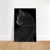 Da Vinci Minimalist Modern wall art print - Brushed Aluminum Print - 50x75 cm / 20x30″ - 
