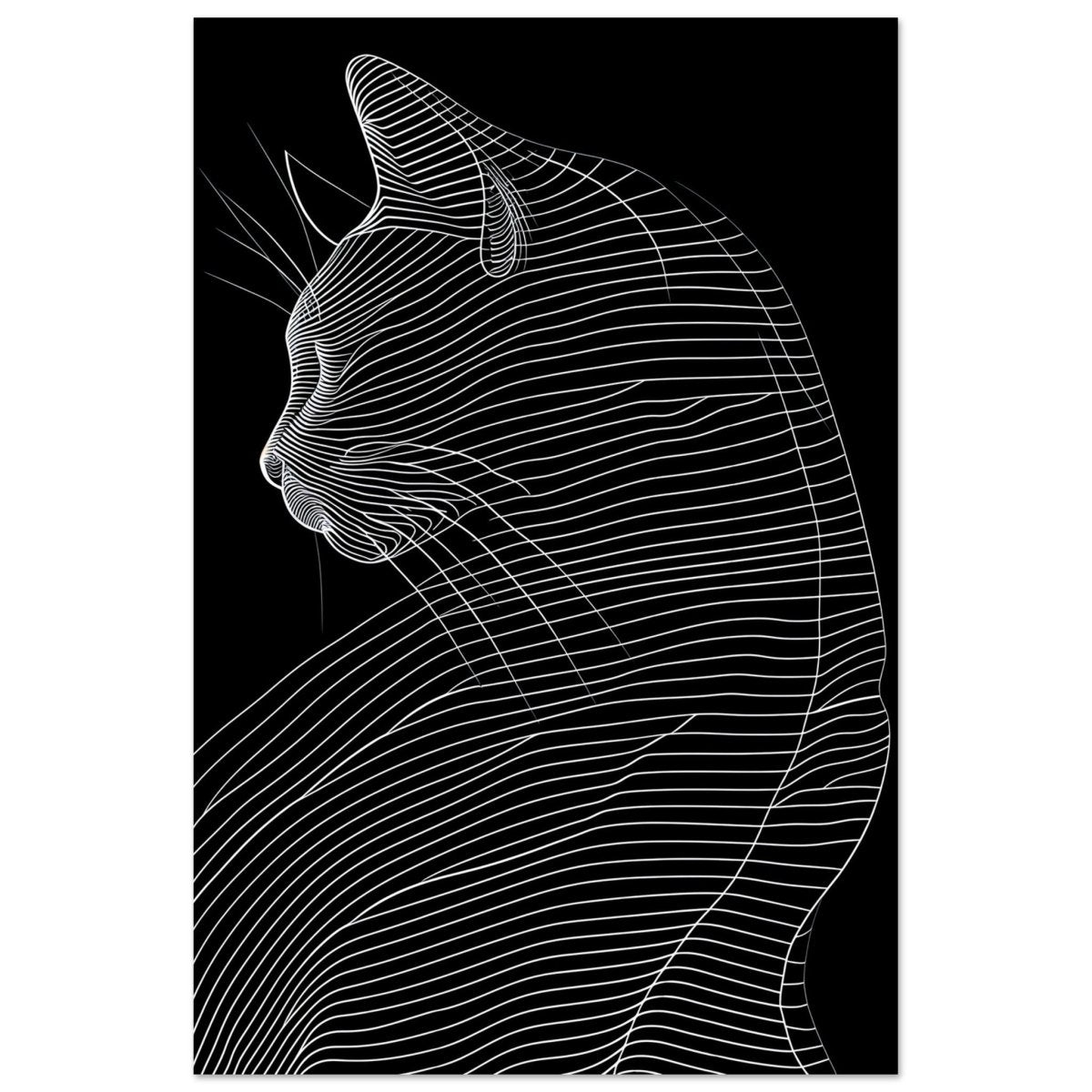 Da Vinci Minimalist Modern wall art print - Aluminum Print - 50x75 cm / 20x30″ - 