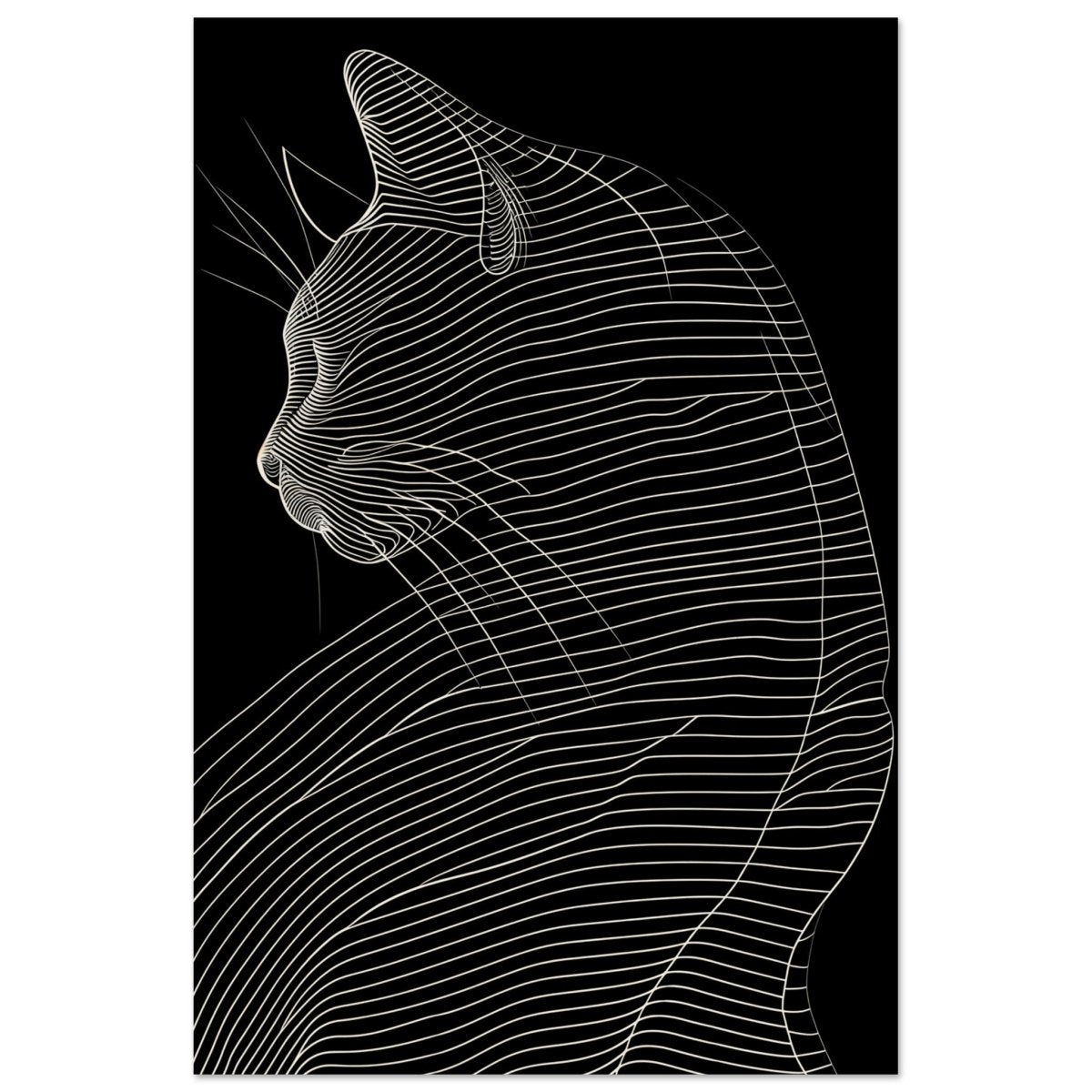Da Vinci Minimalist Modern wall art print - Wood Prints - 40x60 cm / 16x24″ - 