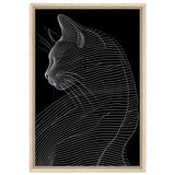 Da Vinci Minimalist Modern wall art print - Framed Canvas - 50x75 cm / 20x30″ - Wood frame