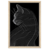 Da Vinci Minimalist Modern wall art print - Framed Canvas - 40x60 cm / 16x24″ - Wood frame