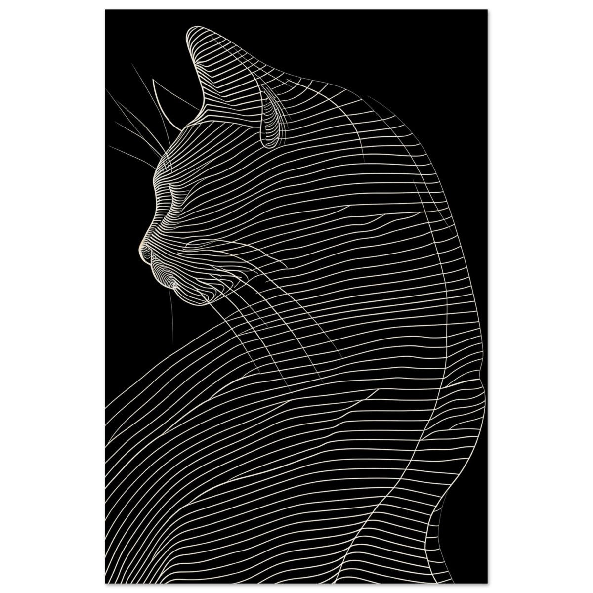 Da Vinci Minimalist Modern wall art print - Wood Prints - 30x45 cm / 12x18″ - 