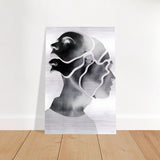Da Vinci Minimalist Modern Wall Art - Brushed Aluminum Print - 50x75 cm / 20x30″ - 