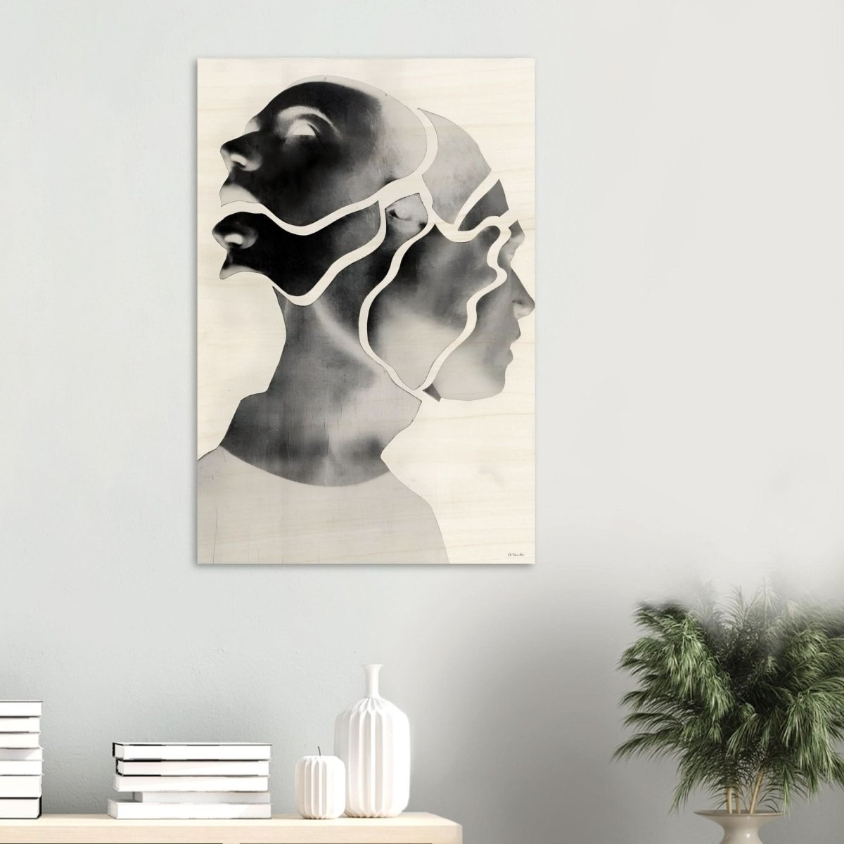 Da Vinci Minimalist Modern Wall Art - Wood Prints - 60x90 cm / 24x36″ - 20 mm