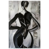 Da Vinci Minimalist Modern Wall art - Brushed Aluminum Print - 60x90 cm / 24x36″ - 