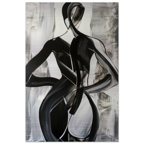 Da Vinci Minimalist Modern Wall art - Brushed Aluminum Print - 60x90 cm / 24x36″ - 
