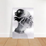 Da Vinci Minimalist Modern Wall Art - Brushed Aluminum Print - 70x100 cm / 28x40″ - 