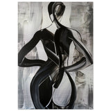 Da Vinci Minimalist Modern Wall art - Brushed Aluminum Print - 70x100 cm / 28x40″ - 