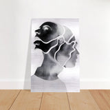 Da Vinci Minimalist Modern Wall Art - Brushed Aluminum Print - 60x90 cm / 24x36″ - 
