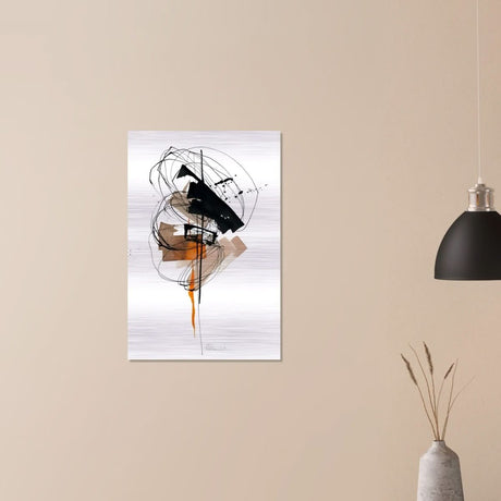 Da Vinci Minimalist Modern Wall Art - Brushed Aluminum Print - 50x75 cm / 20x30″ - 