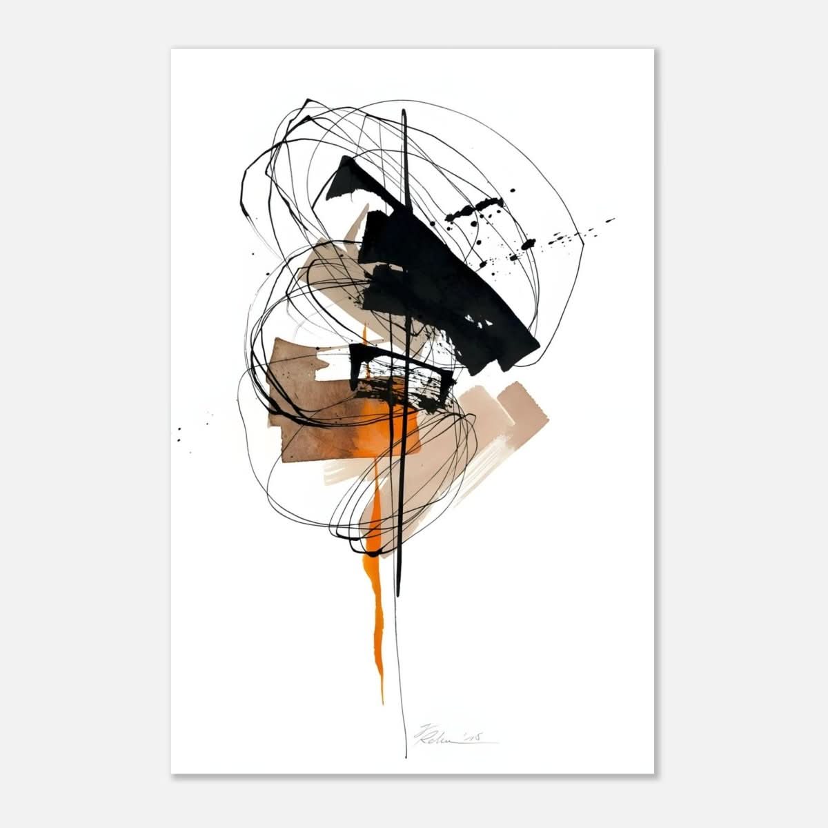 Da Vinci Minimalist Modern Wall Art - Aluminum Print - 30x45 cm / 12x18″ - 