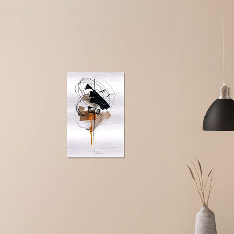 Da Vinci Minimalist Modern Wall Art - Brushed Aluminum Print - 40x60 cm / 16x24″ - 