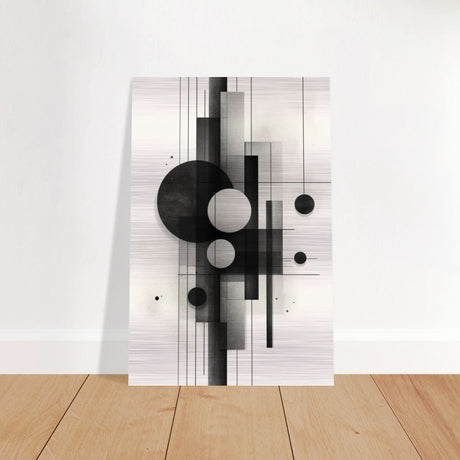 Da Vinci Minimalist Modern Wall Art - Brushed Aluminum Print - 60x90 cm / 24x36″ - 