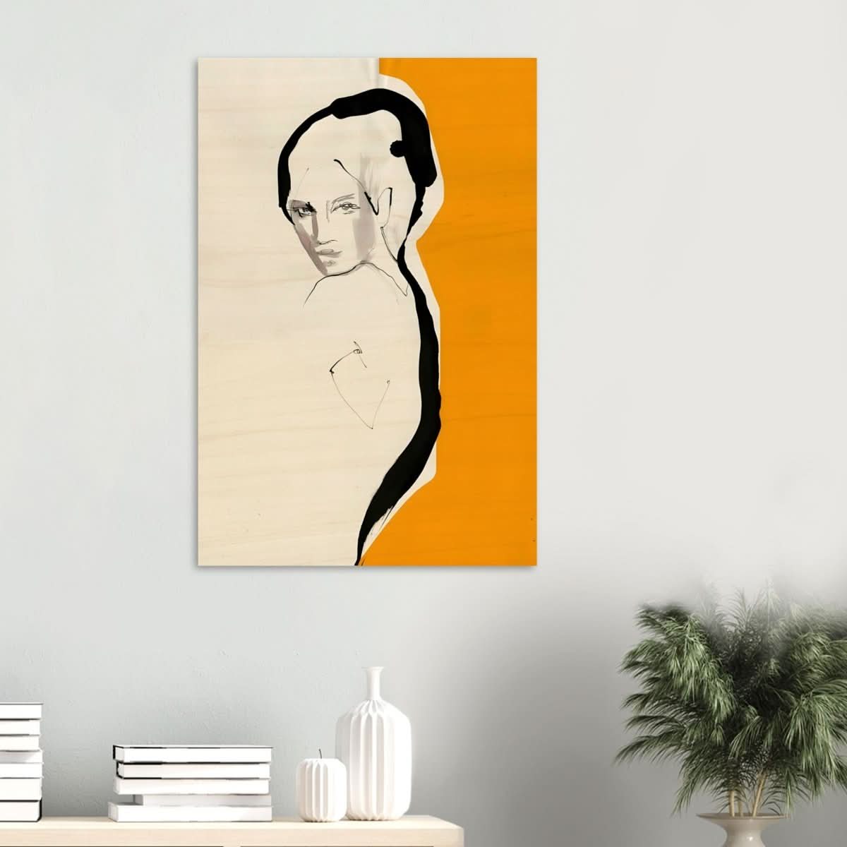Da Vinci Minimalist Modern Wall Art - Wood Prints - 60x90 cm / 24x36″ - 20 mm