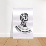 Da Vinci Minimalist Modern Wall Art - Brushed Aluminum Print - 60x90 cm / 24x36″ - 