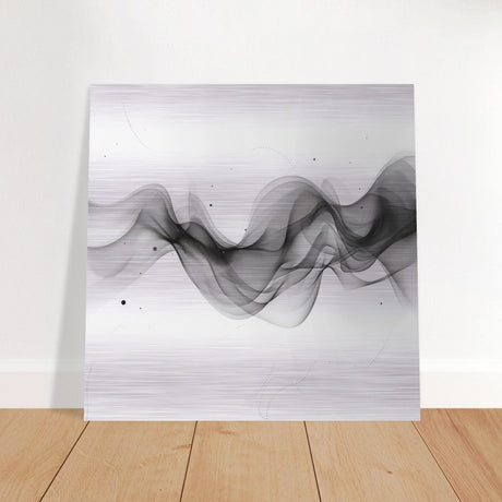 Da Vinci Minimalist Modern Wall Art - Brushed Aluminum Print - 60x60 cm / 24x24″ - 
