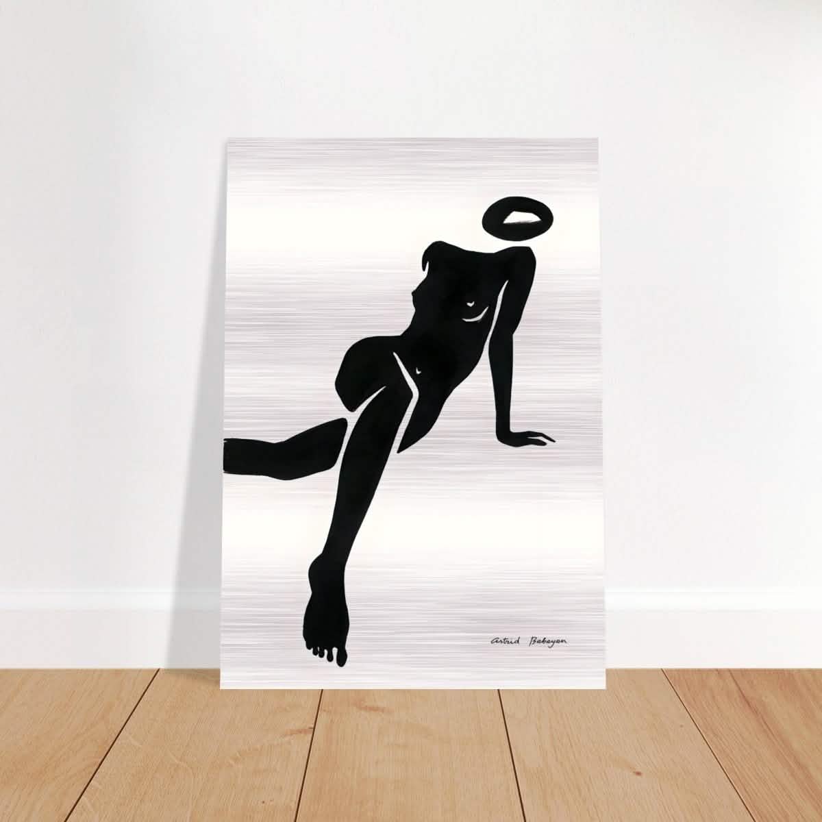 Da Vinci Minimalist Modern Wall Art - Brushed Aluminum Print - 70x100 cm / 28x40″ - 