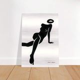 Da Vinci Minimalist Modern Wall Art - Brushed Aluminum Print - 70x100 cm / 28x40″ - 