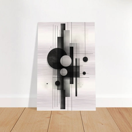 Da Vinci Minimalist Modern Wall Art - Brushed Aluminum Print - 40x60 cm / 16x24″ - 