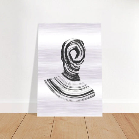 Da Vinci Minimalist Modern Wall Art - Brushed Aluminum Print - 70x100 cm / 28x40″ - 