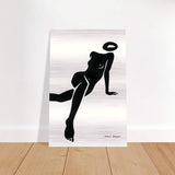 Da Vinci Minimalist Modern Wall Art - Brushed Aluminum Print - 30x45 cm / 12x18″ - 