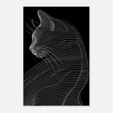 Da Vinci Minimalist Nature Wall art | Cat | Animal Prints - Aluminum Print - 50x75 cm / 20x30″ - 