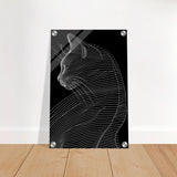 Da Vinci Minimalist Nature Wall art | Cat | Animal Prints - Acrylic Print - 30x45 cm / 12x18″ - 