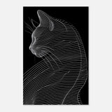 Da Vinci Minimalist Nature Wall art | Cat | Animal Prints - Aluminum Print - 30x45 cm / 12x18″ - 