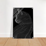 Da Vinci Minimalist Nature Wall art | Cat | Animal Prints - Acrylic Print - 40x60 cm / 16x24″ - 