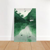 Da Vinci Minimalist Nature Wall art | Japanese Theme - Brushed Aluminum Print - 50x75 cm / 20x30″ - 
