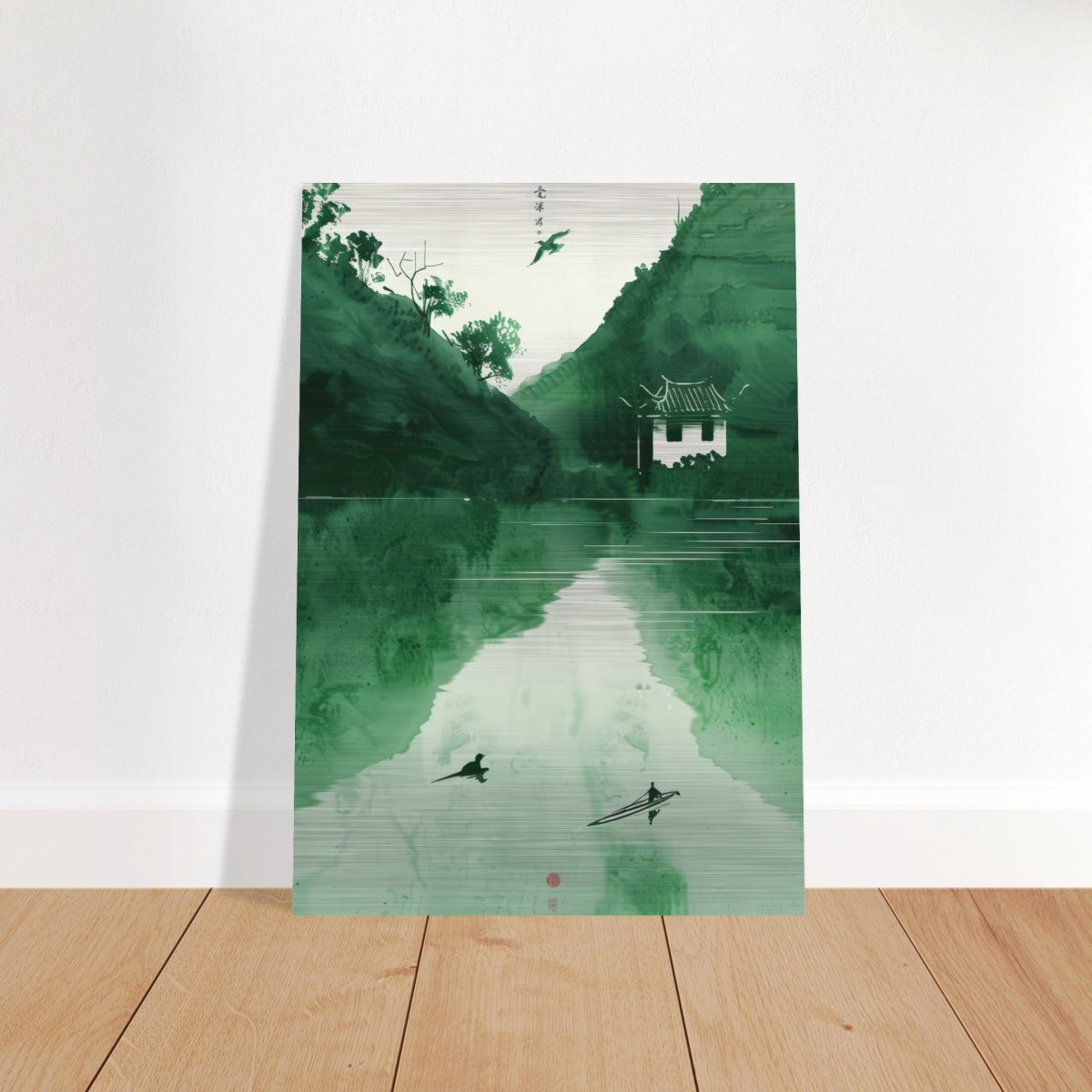 Da Vinci Minimalist Nature Wall art | Japanese Theme - Brushed Aluminum Print - 70x100 cm / 28x40″ - 