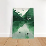 Da Vinci Minimalist Nature Wall art | Japanese Theme - Brushed Aluminum Print - 70x100 cm / 28x40″ - 