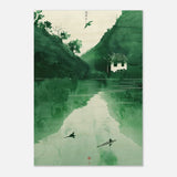 Da Vinci Minimalist Nature Wall art | Japanese Theme - Wood Prints - 70x100 cm / 28x40″ - 10 mm
