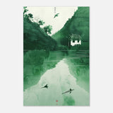 Da Vinci Minimalist Nature Wall art | Japanese Theme - Aluminum Print - 60x90 cm / 24x36″ - 