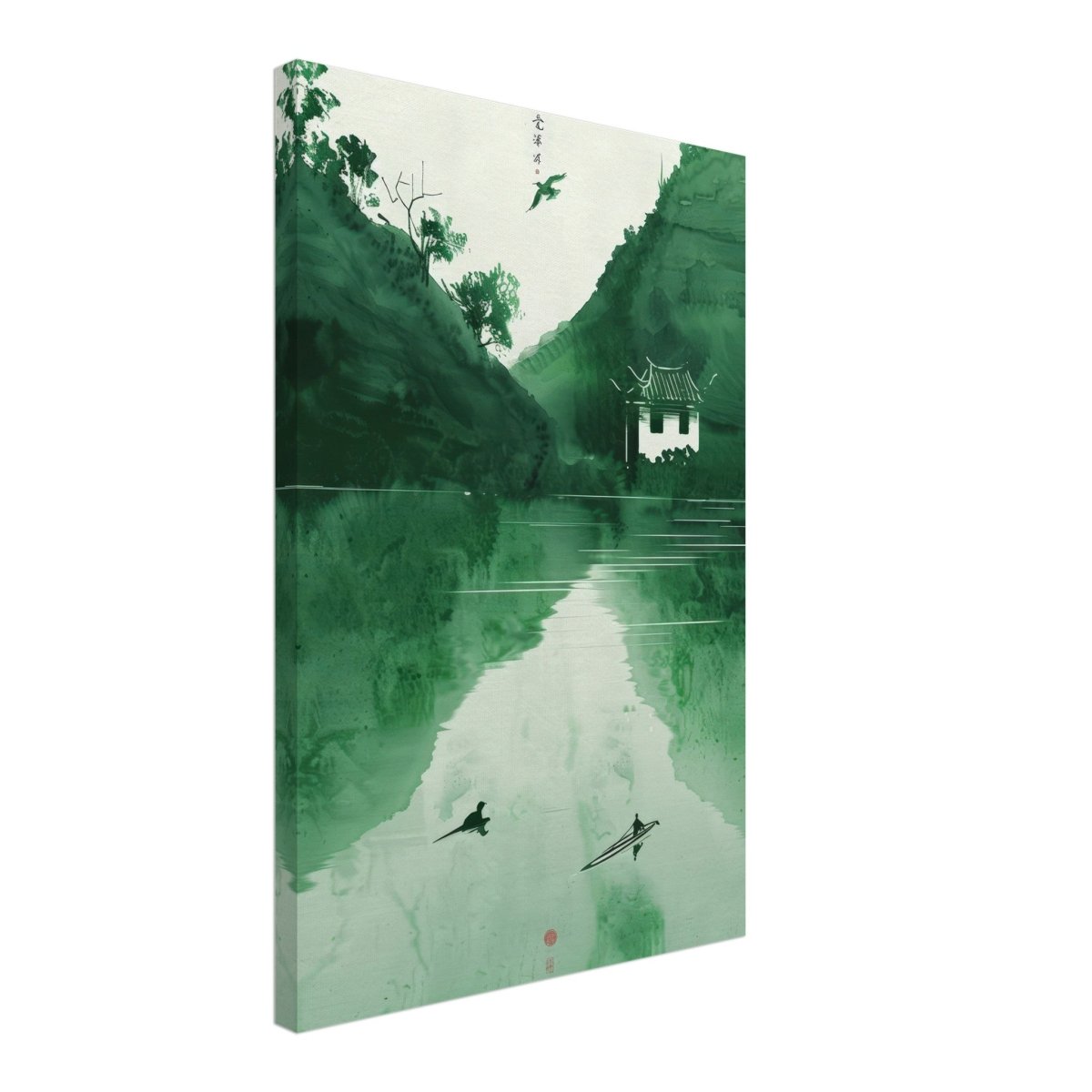 Da Vinci Minimalist Nature Wall art | Japanese Theme - Canvas - 40x60 cm / 16x24″ - Slim