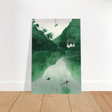 Da Vinci Minimalist Nature Wall art | Japanese Theme - Brushed Aluminum Print - 60x90 cm / 24x36″ - 