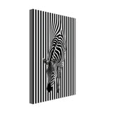 Da Vinci Minimalist Wall art | Wildlife | Zebra - Canvas - 30x45 cm / 12x18″ - Thick