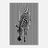 Da Vinci Minimalist Wall art | Wildlife | Zebra - Aluminum Print - 50x75 cm / 20x30″ - 