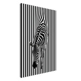 Da Vinci Minimalist Wall art | Wildlife | Zebra - Canvas - 60x90 cm / 24x36″ - Slim