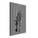 Da Vinci Minimalist Wall art | Wildlife | Zebra - Canvas - 40x60 cm / 16x24″ - Slim