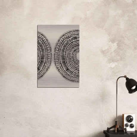 Da Vinci Minimalist Wall Art - Brushed Aluminum Print - 50x75 cm / 20x30″ - 