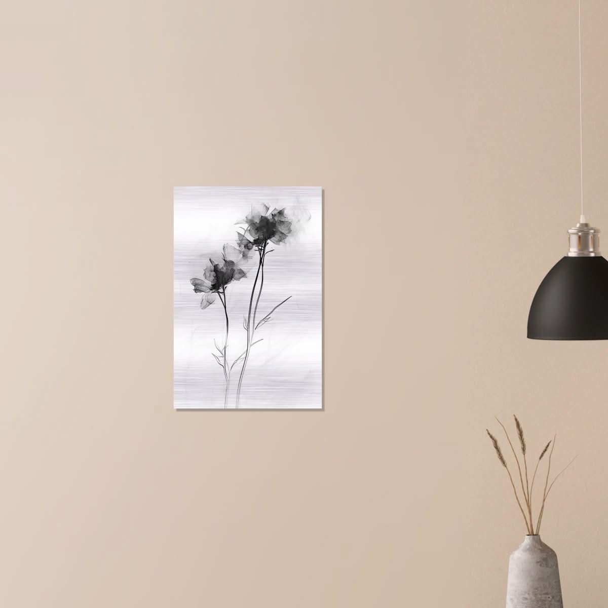Da Vinci Minimalist Wall Art - Brushed Aluminum Print - 40x60 cm / 16x24″ - 
