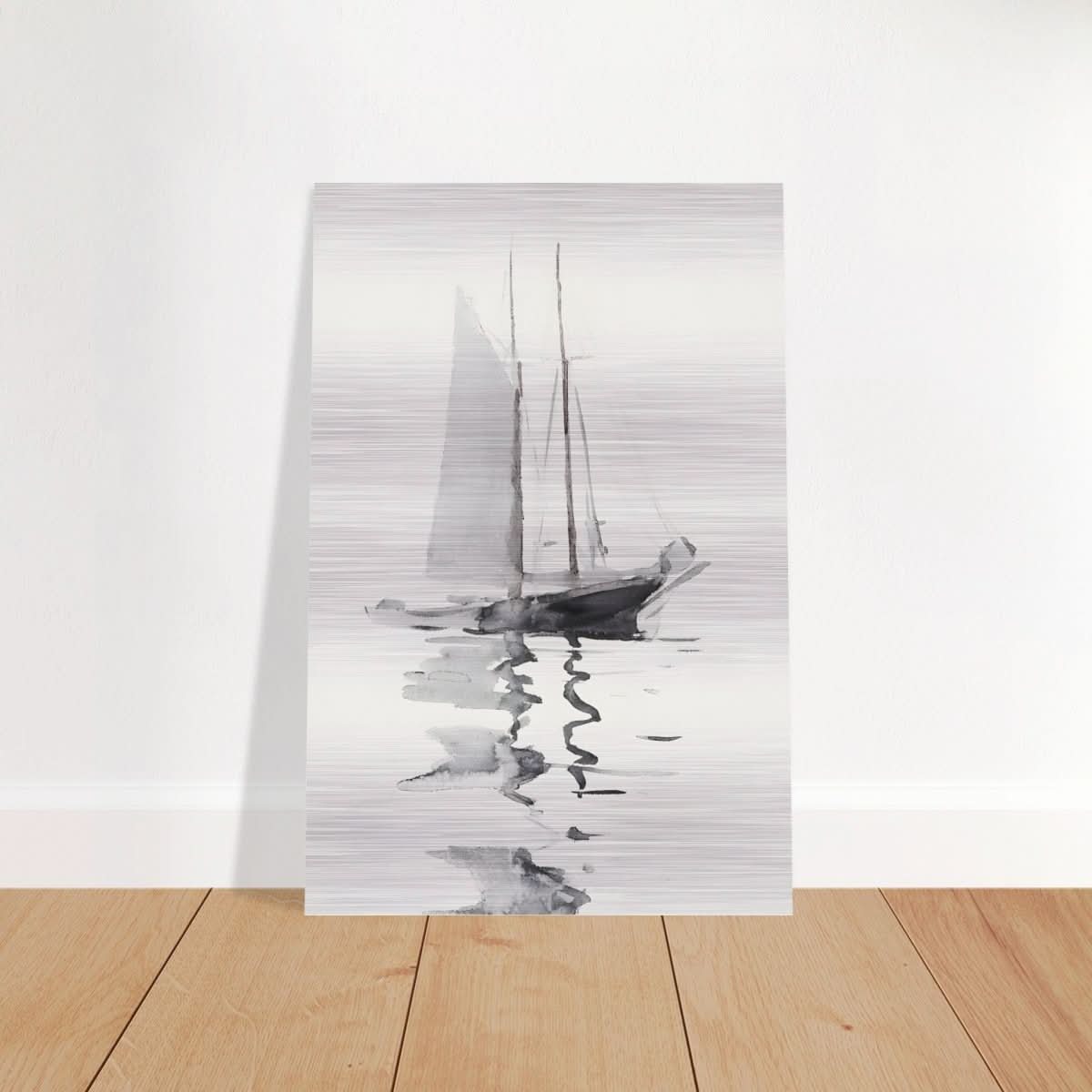 Da Vinci Minimalist Wall Art - Brushed Aluminum Print - 50x75 cm / 20x30″ - 