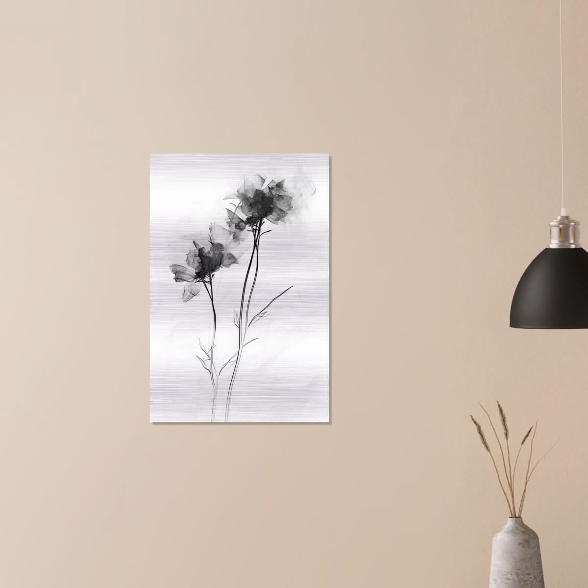Da Vinci Minimalist Wall Art - Brushed Aluminum Print - 50x75 cm / 20x30″ - 