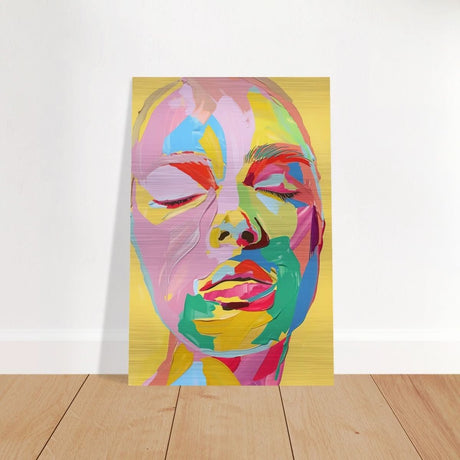 Da Vinci Modern Abstract Wall Art - Brushed Aluminum Print - 50x75 cm / 20x30″ - 