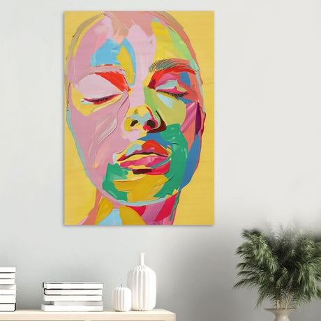 Da Vinci Modern Abstract Wall Art - Wood Prints - 70x100 cm / 28x40″ - 20 mm