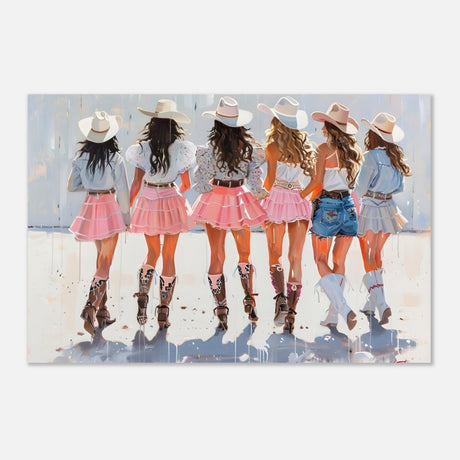 Da Vinci Modern Art Wall art print | Eclectic Expressions | Cowgirls - Aluminum Print - 50x75 cm / 20x30″ - 