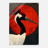 Da Vinci Modern Art Wall art print | Red - crowned crane - Acrylic Print - 30x45 cm / 12x18″ - 