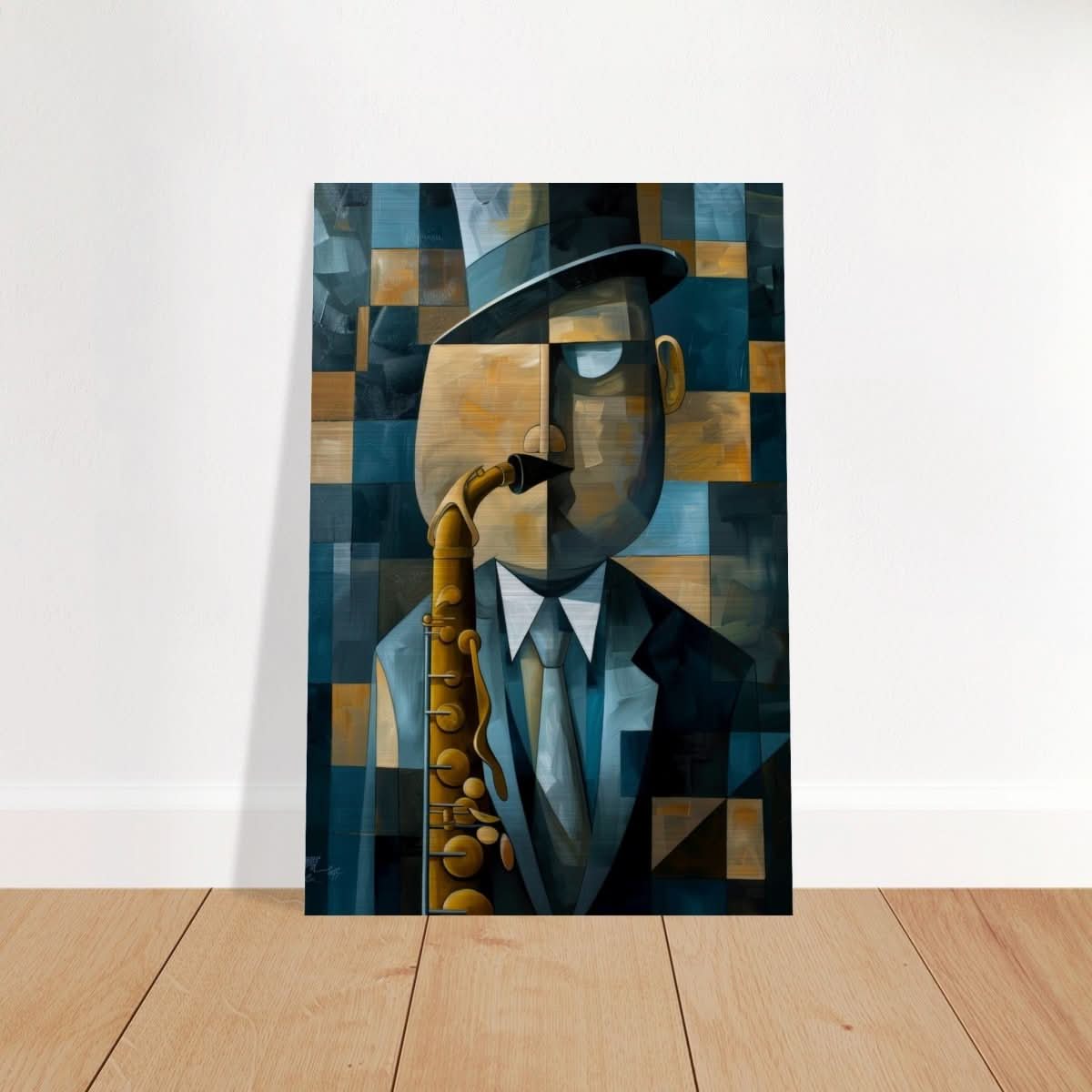 Da Vinci Modern Cubism Wall art - Brushed Aluminum Print - 60x90 cm / 24x36″ - 