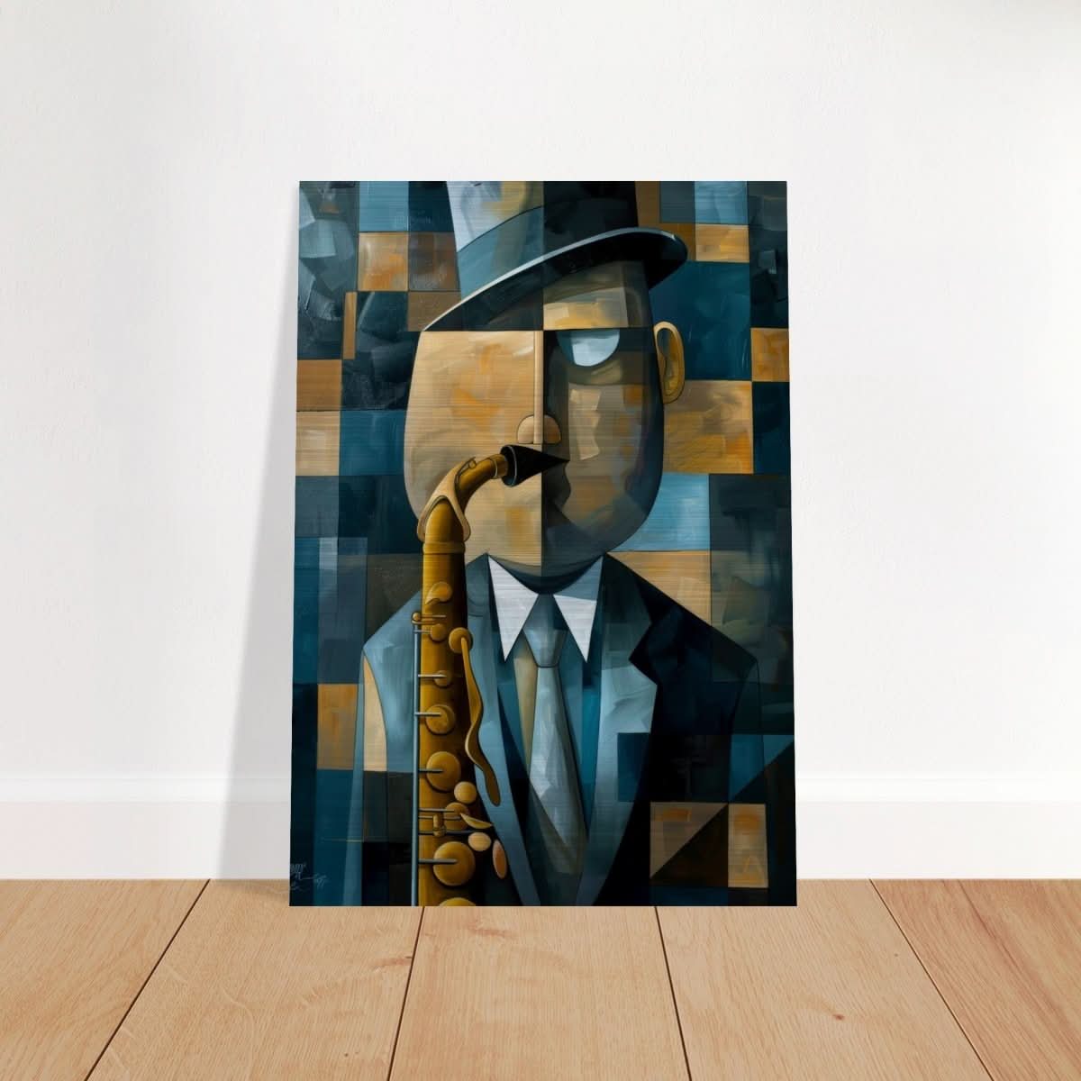 Da Vinci Modern Cubism Wall art - Brushed Aluminum Print - 70x100 cm / 28x40″ - 